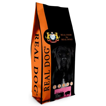 Real Dog Puppy-Junior All Breeds su kiauliena ir | AKVANAMAI