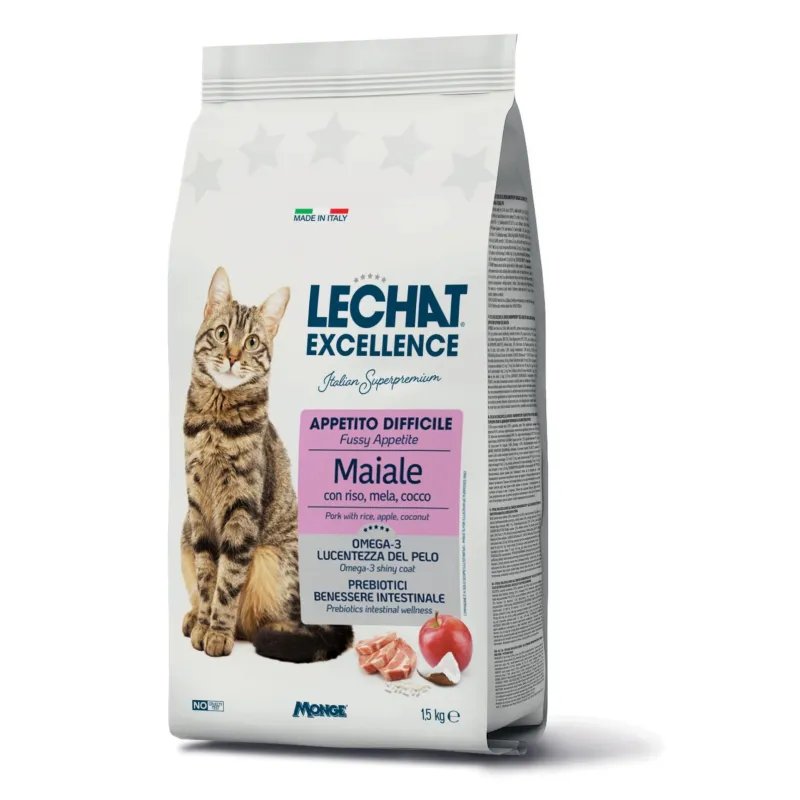 Lechat Exc. Fussy sausas pašaras išrankioms katėms | AKVANAMAI