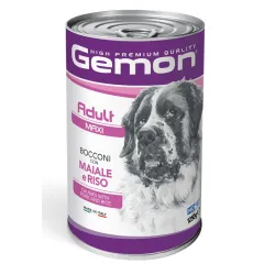 GEMON - Wet Dog Chunks Adult Maxi Pork &amp; rice | AKVANAMAI