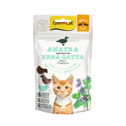 Gimcat Crunchy Snacks Duck /Catnip traškūs skanėstai | AKVANAMAI
