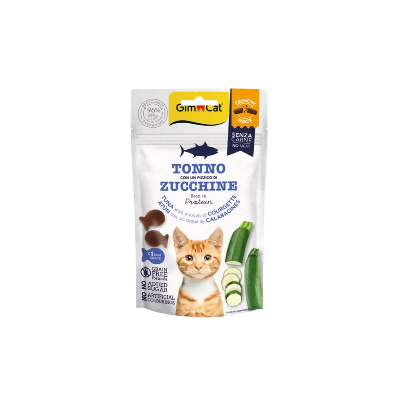 Gimcat Crunchy Snacks Tuna &amp; Courgette traškūs | AKVANAMAI
