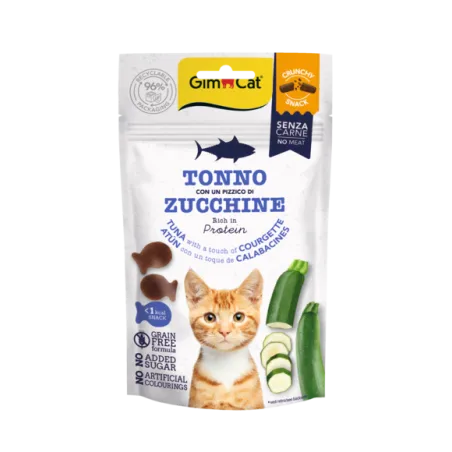 Gimcat Crunchy Snacks Tuna &amp; Courgette traškūs | AKVANAMAI