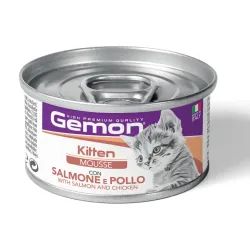 GEMON - Wet Cat Mousse Kitten Salmon/Chicken 85g | AKVANAMAI