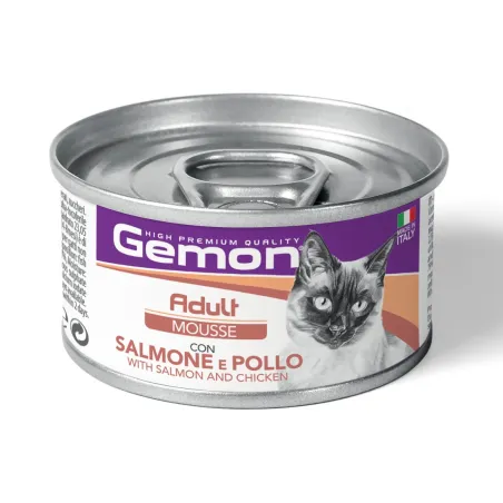 GEMON - Wet Cat Mousse Adult Salmon/Chicken 85g | AKVANAMAI