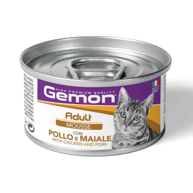 GEMON - Wet Cat Mousse Adult Chicken/Pork 85g | AKVANAMAI