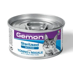 GEMON - Wet Cat Mousse Sterilised Tuna/Pork 85g | AKVANAMAI