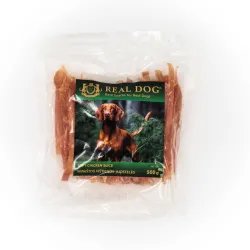 Real Dog SNACKS Minkštos vištienos juostelės 500g | AKVANAMAI