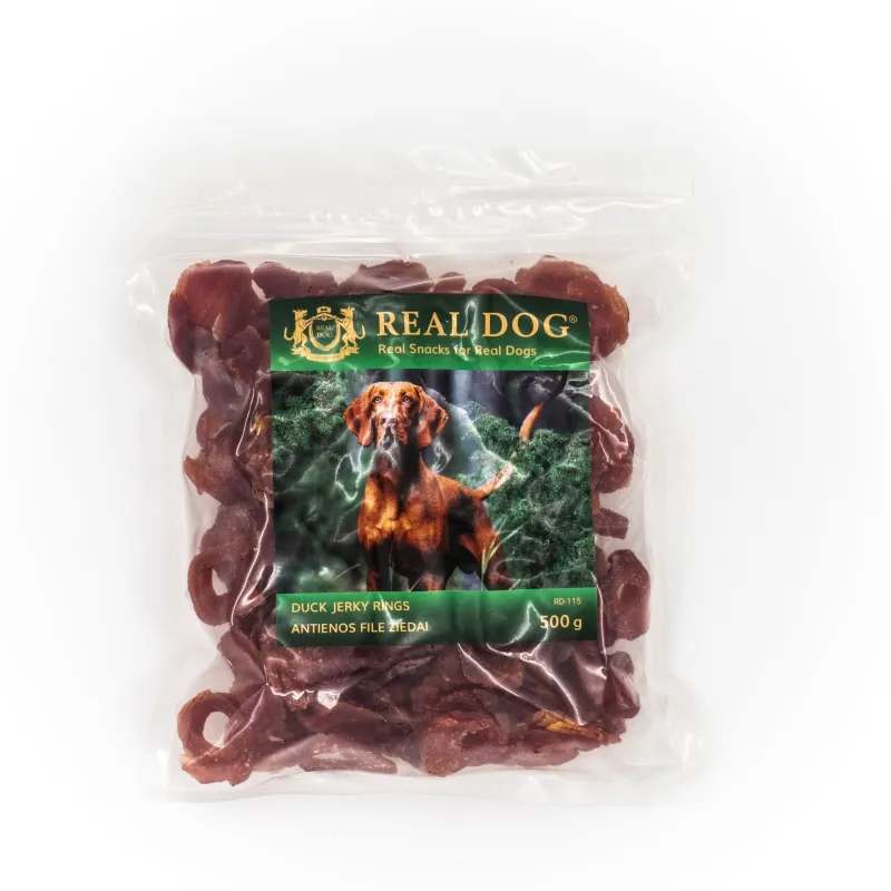 Real Dog SNACKS Minkšti antienos file žiedai 500g | AKVANAMAI