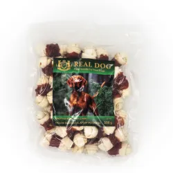 Real Dog SNACKS Kaulas su mazgais, apsuktas ėriena | AKVANAMAI