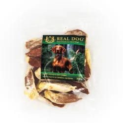 Real Dog SNACKS Triušio ausys su minkšta triušiena | AKVANAMAI