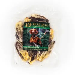 Real Dog SNACKS Triušio ausys su minkšta ėriena 500g | AKVANAMAI