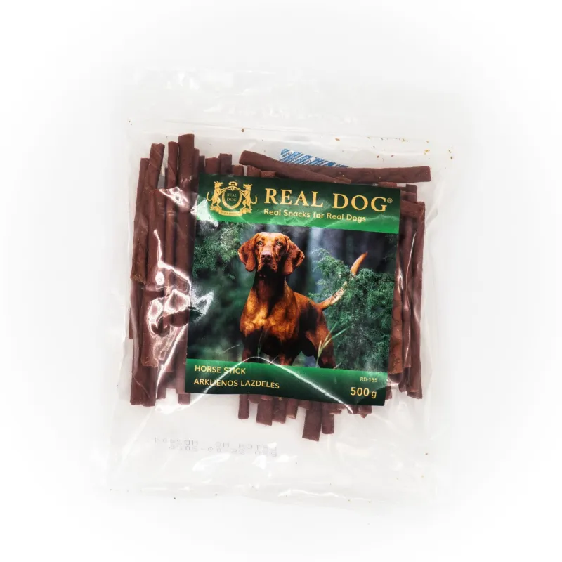 Real Dog SNACKS Arklienos lazdelės 500 g | AKVANAMAI