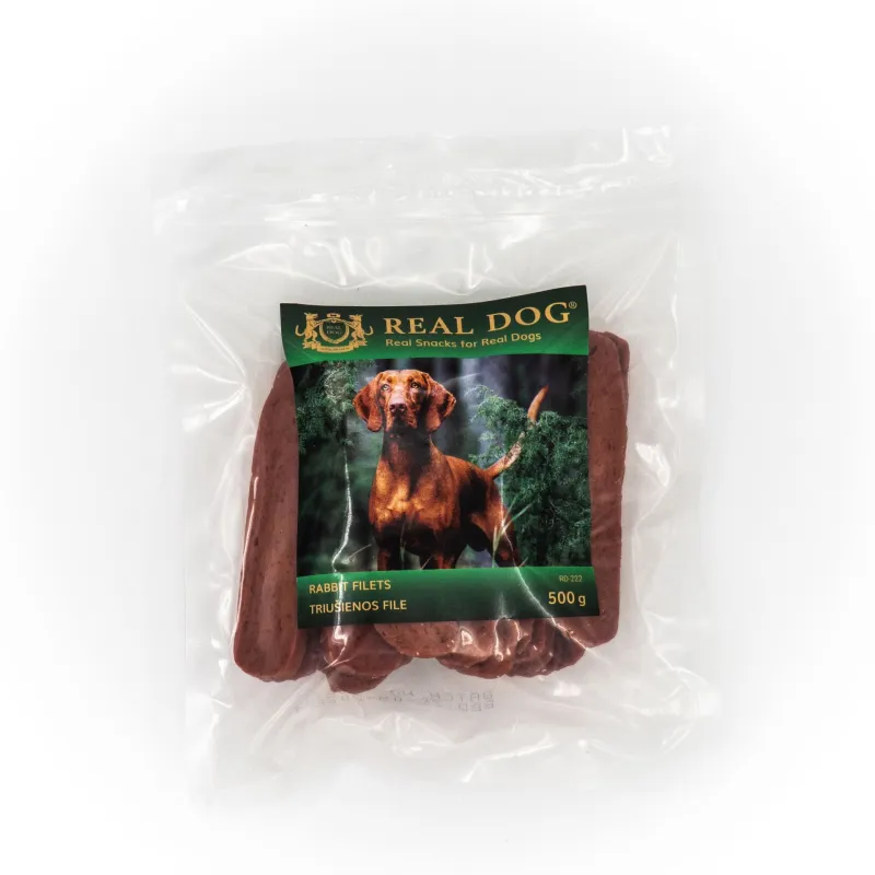 Real Dog SNACKS Triušienos file 500g | AKVANAMAI