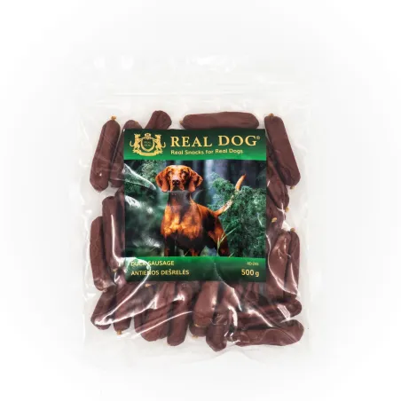 Real Dog SNACKS Antienos dešrelės 500g | AKVANAMAI