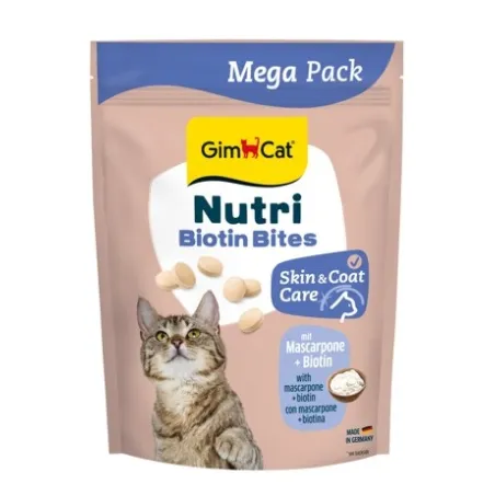 GIMCAT NUTRI BIOTIN BITES MASCARPONE (su biotinu ir | AKVANAMAI
