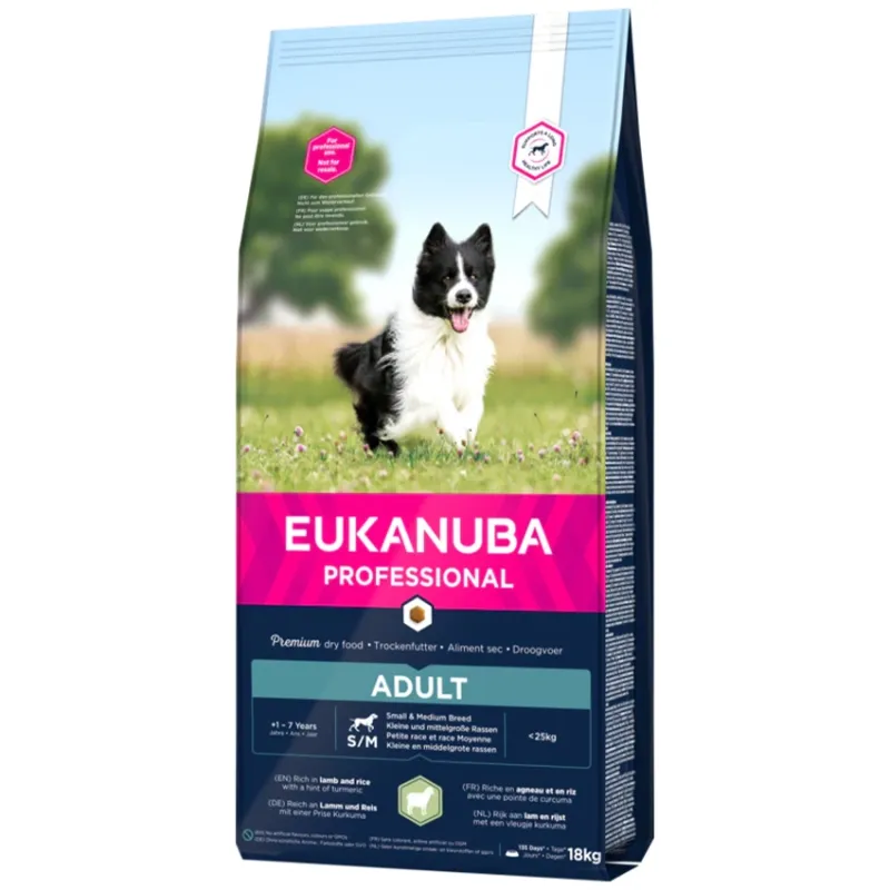 Euk Adult S/M Breed Lamb &amp; Rice PFB 18 kg | AKVANAMAI