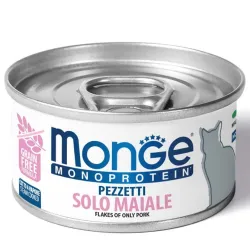 Monge MONOPROTEIN - Cat Flakes Only PORK 80 g | AKVANAMAI