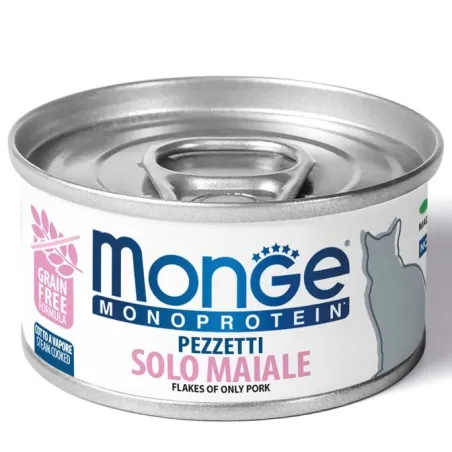 Monge MONOPROTEIN - Cat Flakes Only PORK 80 g | AKVANAMAI