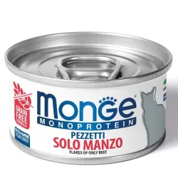Monge MONOPROTEIN - Cat Flakes Only BEEF 80 g | AKVANAMAI