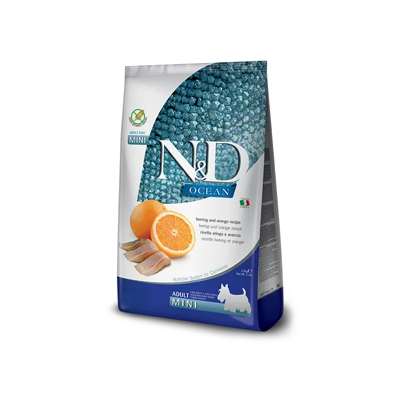 FARMINA N&amp;D OCEAN - DOG Dry Herring&amp;Orange | AKVANAMAI