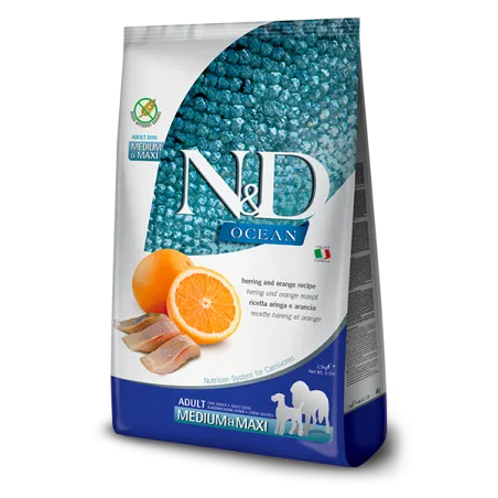 FARMINA N&amp;D OCEAN - DOG Dry Herring&amp;Orange | AKVANAMAI