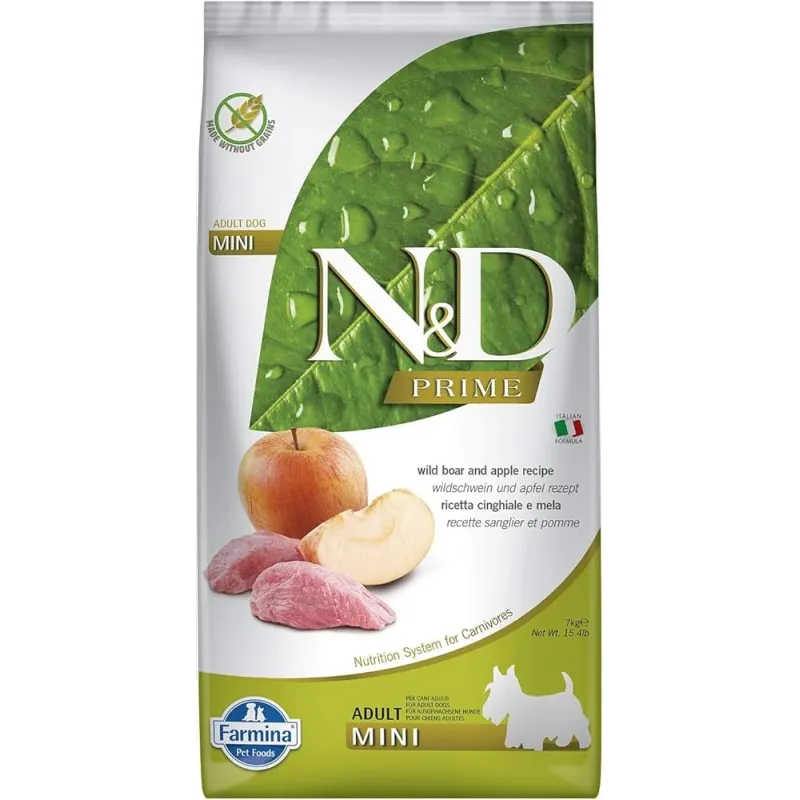 FARMINA N&amp;D PRIME - DOG Dry Wild Boar&amp;Apple | AKVANAMAI