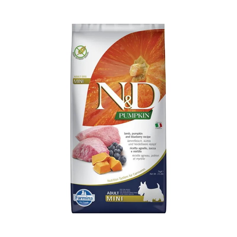 FARMINA N&amp;D PUMPKIN - DOG Dry Lamb&amp;Blueberry | AKVANAMAI