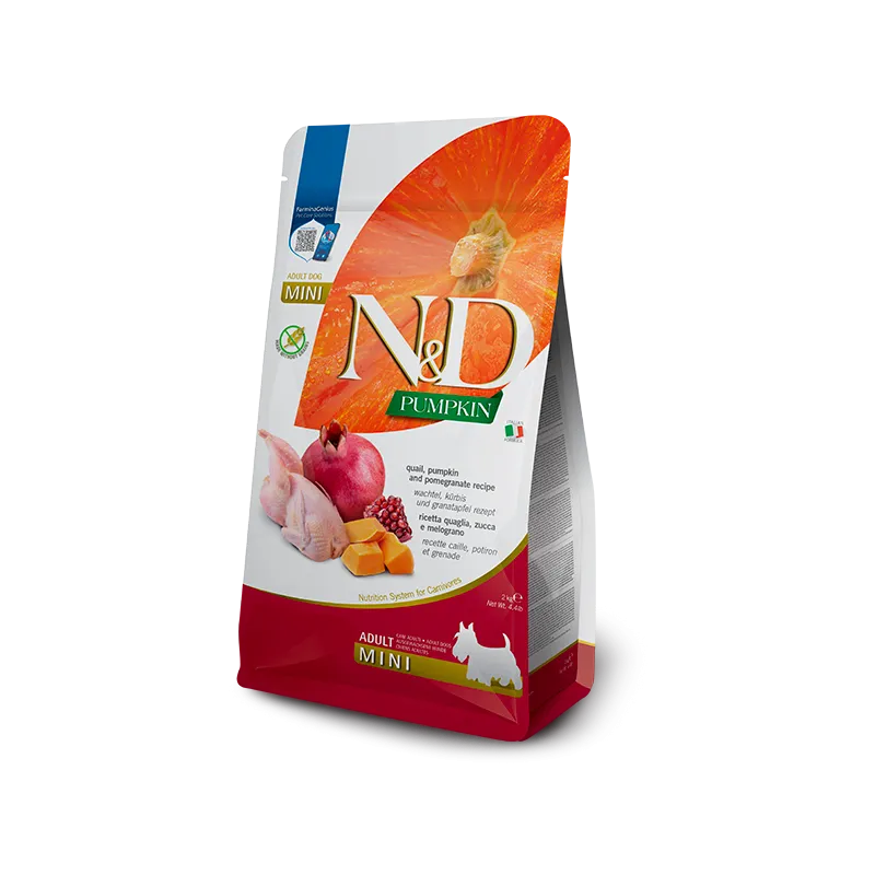 FARMINA N&amp;D PUMPKIN - DOG Dry Quail&amp;Pomegr | AKVANAMAI