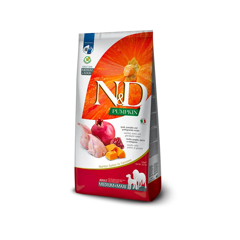 FARMINA N&amp;D PUMPKIN - DOG Dry Quail&amp;Pomegr | AKVANAMAI