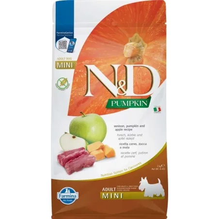 FARMINA N&amp;D PUMPKIN - DOG Dry Venison&amp;Apple | AKVANAMAI