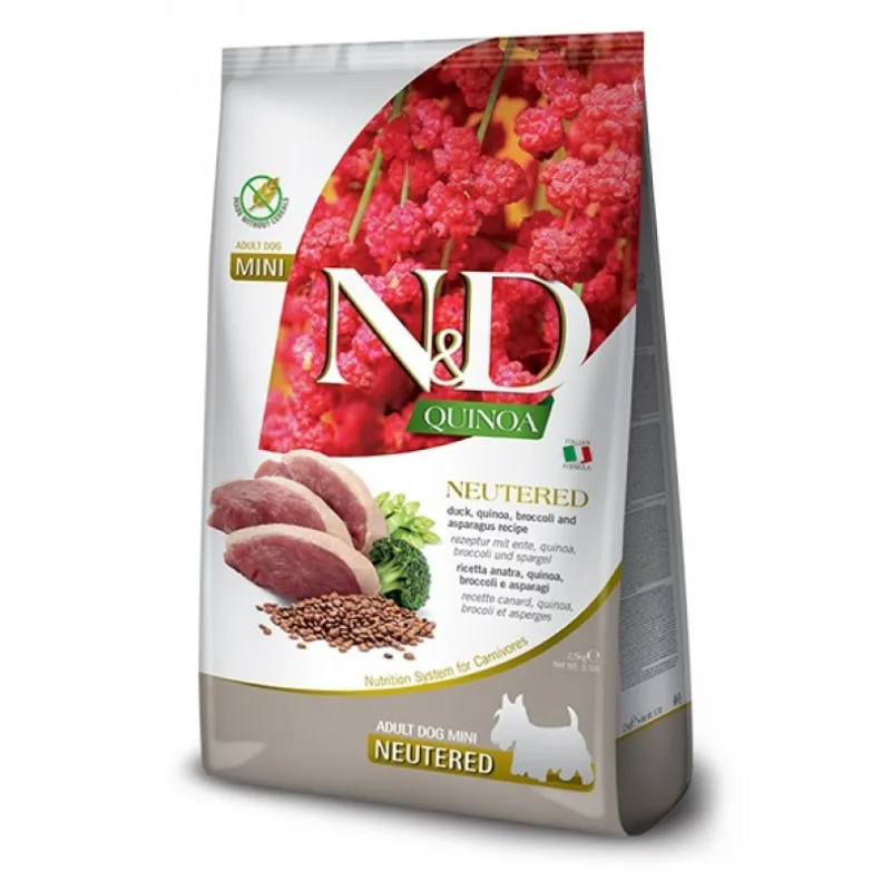 FARMINA N&amp;D QUINOA - DOG Dry NEUTERED Duck | AKVANAMAI