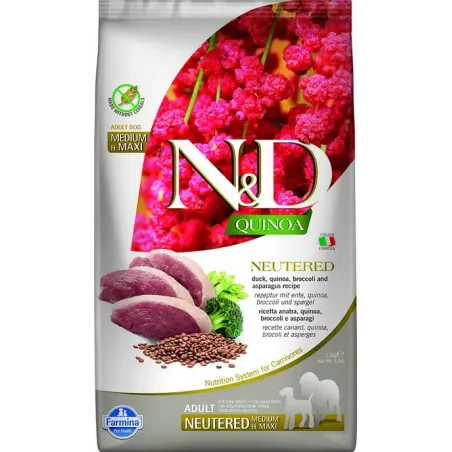 FARMINA N&amp;D QUINOA - DOG Dry NEUTERED Duck | AKVANAMAI
