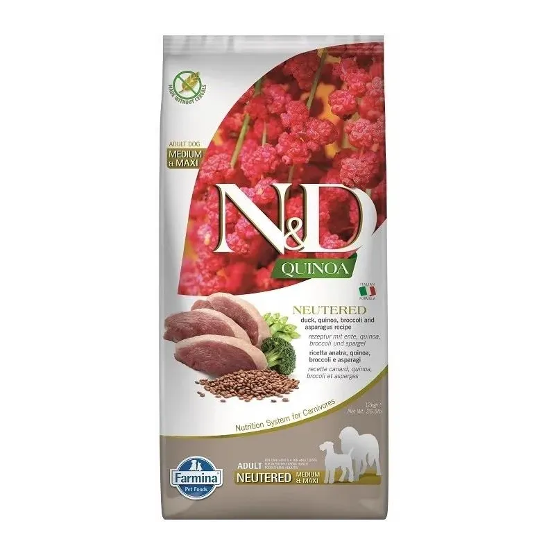 FARMINA N&amp;D QUINOA - DOG Dry NEUTERED Duck | AKVANAMAI