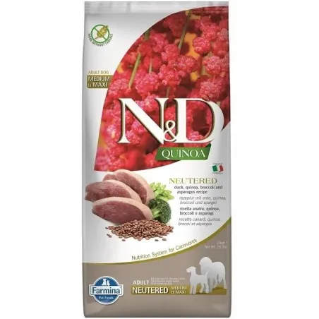 FARMINA N&amp;D QUINOA - DOG Dry NEUTERED Duck | AKVANAMAI