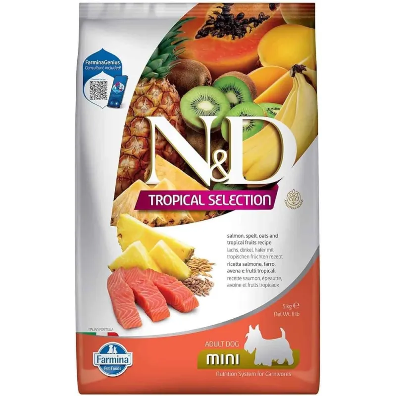 FARMINA N&amp;D TROPICAL SELECTION - DOG Dry Salmon | AKVANAMAI
