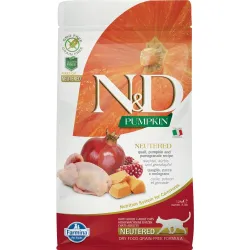 FARMINA N&amp;D PUMPKIN - CAT Dry Quail&amp;Pomegr | AKVANAMAI