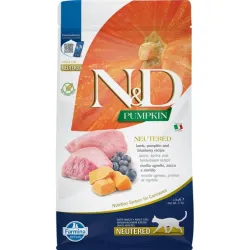 FARMINA N&amp;D PUMPKIN - CAT Dry Lamb&amp;Blueberry | AKVANAMAI