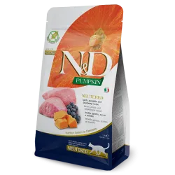 FARMINA N&amp;D PUMPKIN - CAT Dry Lamb&amp;Blueberry | AKVANAMAI