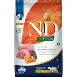 FARMINA N&amp;D PUMPKIN - CAT Dry Lamb&amp;Blueberry | AKVANAMAI