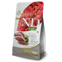 FARMINA N&amp;D QUINOA - CAT Dry NEUTERED Duck | AKVANAMAI