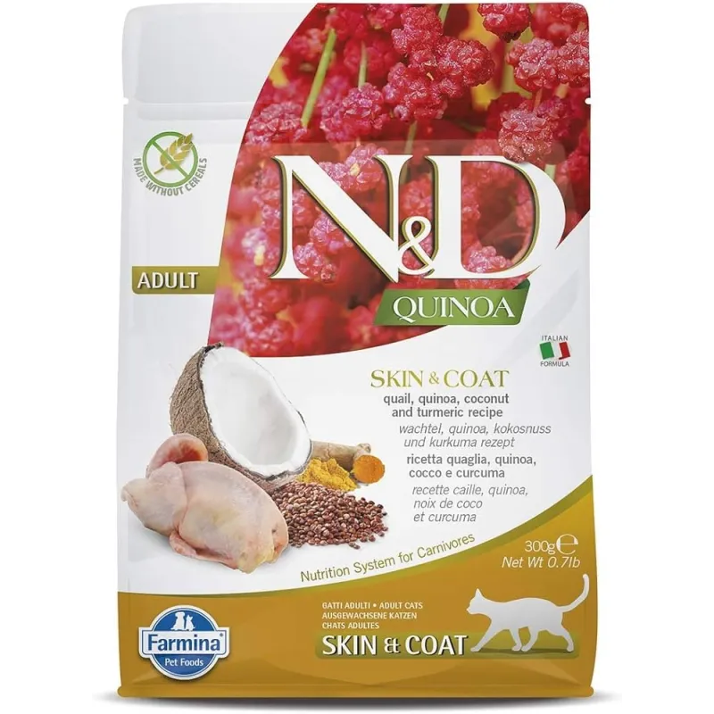 FARMINA N&amp;D QUINOA - CAT Dry SKIN&amp;COAT | AKVANAMAI