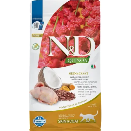FARMINA N&amp;D QUINOA - CAT Dry SKIN&amp;COAT | AKVANAMAI