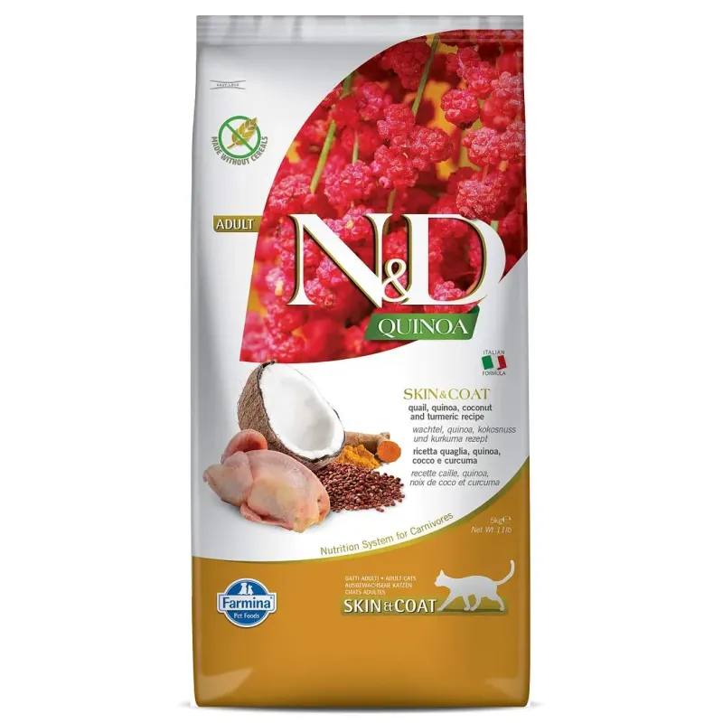 FARMINA N&amp;D QUINOA - CAT Dry SKIN&amp;COAT | AKVANAMAI