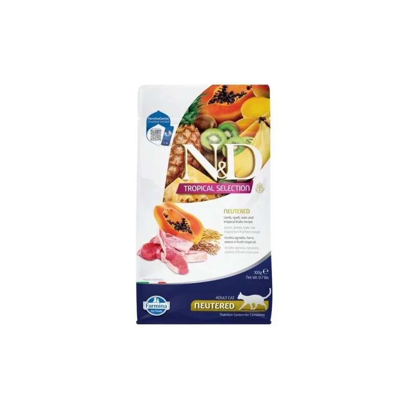 FARMINA N&amp;D TROPICAL SELECTION - CAT Dry Lamb | AKVANAMAI