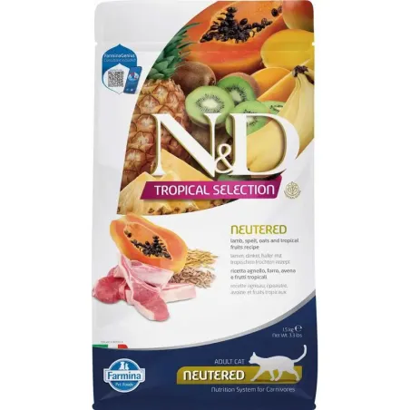FARMINA N&amp;D TROPICAL SELECTION - CAT Dry Lamb | AKVANAMAI