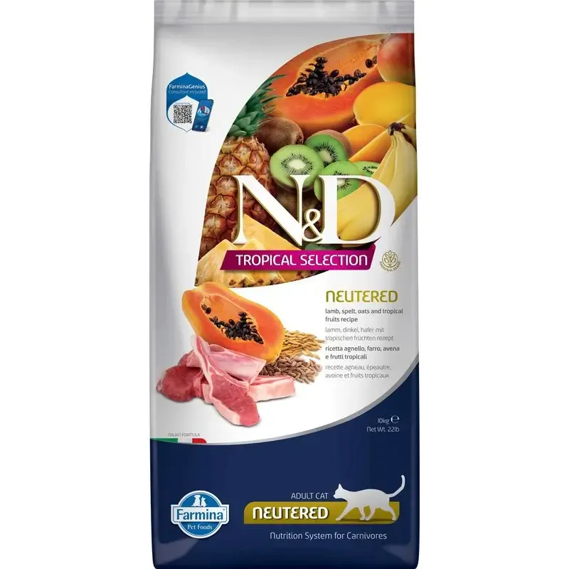 FARMINA N&amp;D TROPICAL SELECTION - CAT Dry Lamb | AKVANAMAI