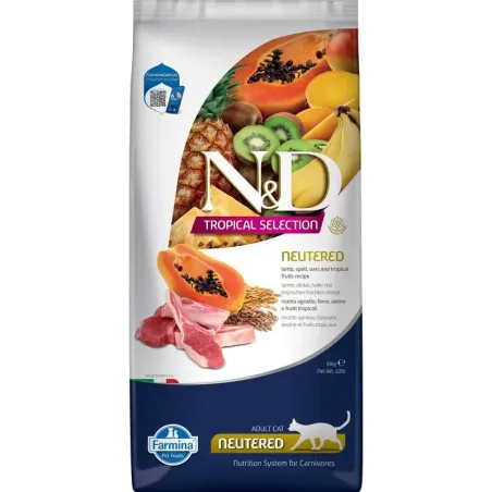 FARMINA N&amp;D TROPICAL SELECTION - CAT Dry Lamb | AKVANAMAI