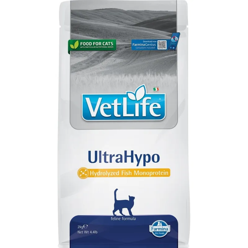 FARMINA VET LIFE - CAT Dry ULTRAHYPO 2 kg | AKVANAMAI
