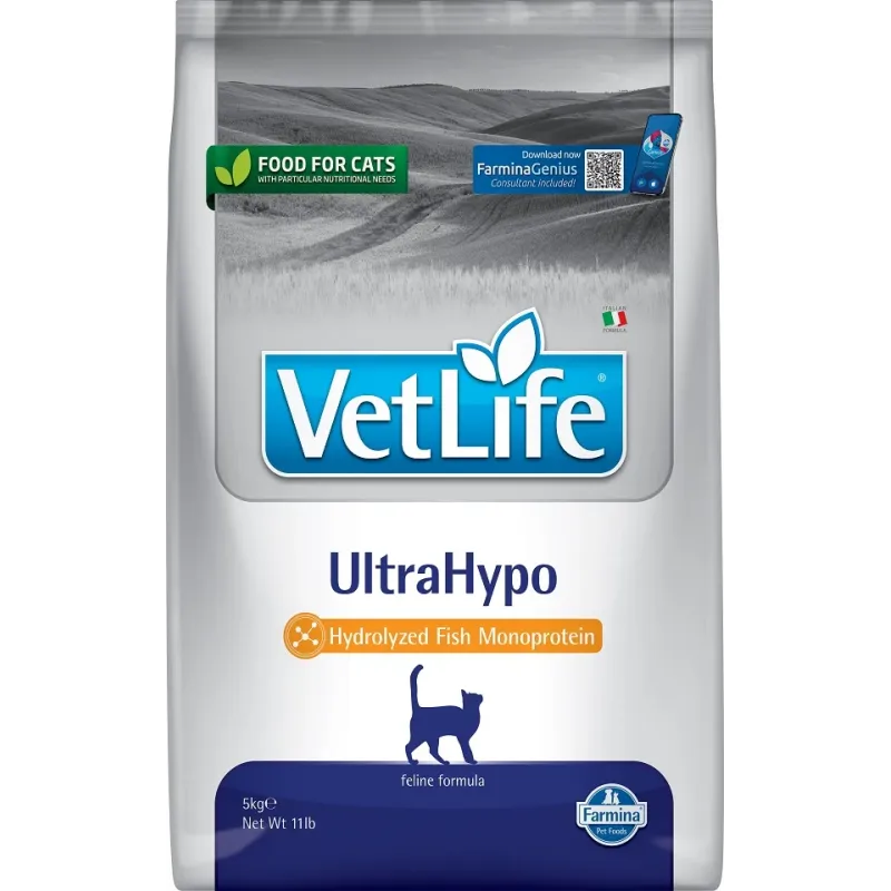 FARMINA VET LIFE - CAT Dry ULTRAHYPO 5 kg | AKVANAMAI