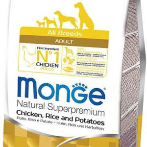 Monge spec. line monoprotein adult sausas pašaras visų veislių suaugusiems šunims su vištiena, ryžiais, bulvėmis 2,5kg
